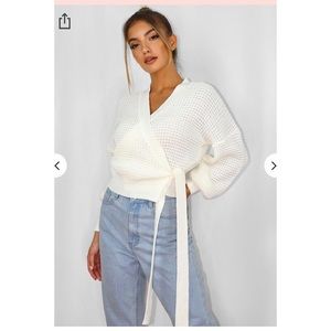 Missguided wrap shirt